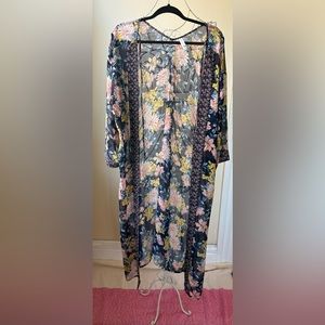 Floral lightweight coverup by Xhiliration.